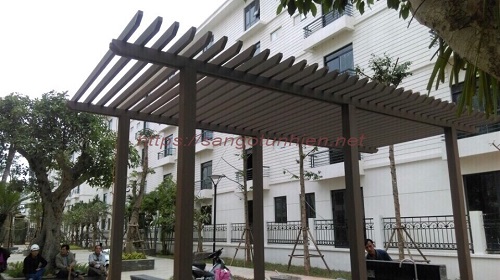 Công trình sàn gỗ ngoài trời công ty Sàn Đẹp