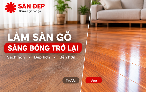 Sàn gỗ bị xỉn màu | Mẹo làm sàn gỗ sáng bóng như mới Sàn gỗ bị xỉn màu | Mẹo làm sàn gỗ sáng bóng như mới