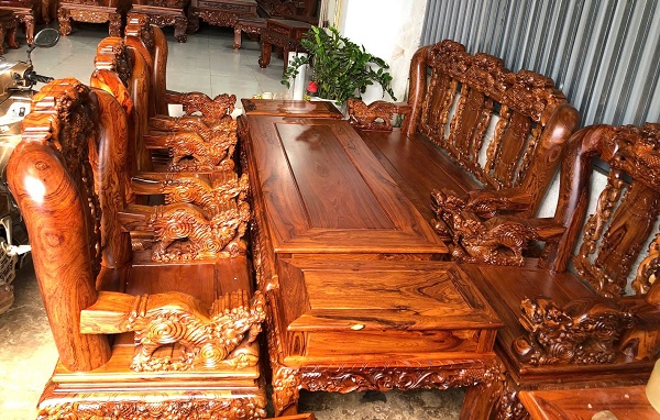 Bàn ghế gỗ Cẩm Lai phòng khách