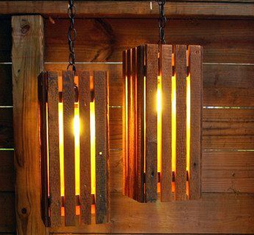 Đèn gỗ Pallet
