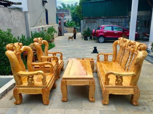 Gỗ Pơ Mu làm bàn ghế