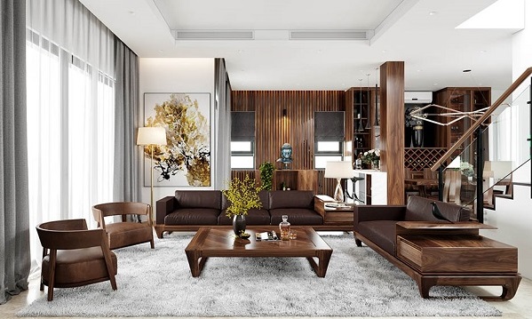 Làm bàn ghế gỗ Óc Chó