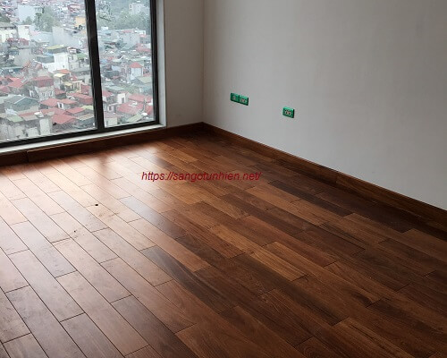 Công trình sàn gỗ Căm Xe giá rẻ
