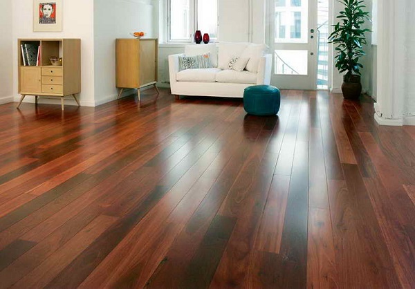 Sàn gỗ kỹ thuật Giáng Hương màu nâu đỏ