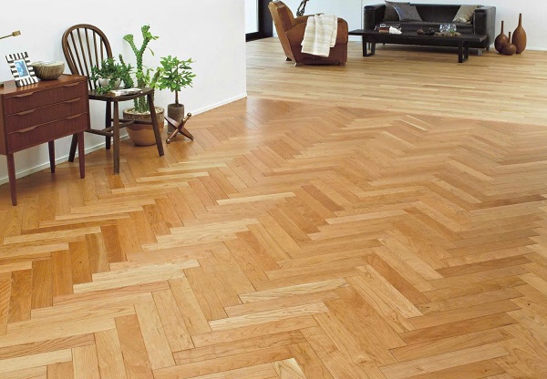 Sàn gỗ Sồi Đỏ lát xương cá