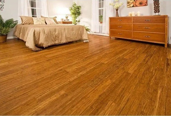 Sàn gỗ Tre lát phòng ngủ màu sắc đẹp