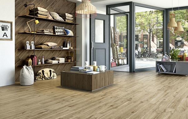 Sàn nhựa giả gỗ lát tầng 1